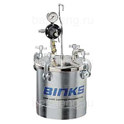 Красконагнетательный бак Binks 10 литров с регулятором давления (оцинковка)